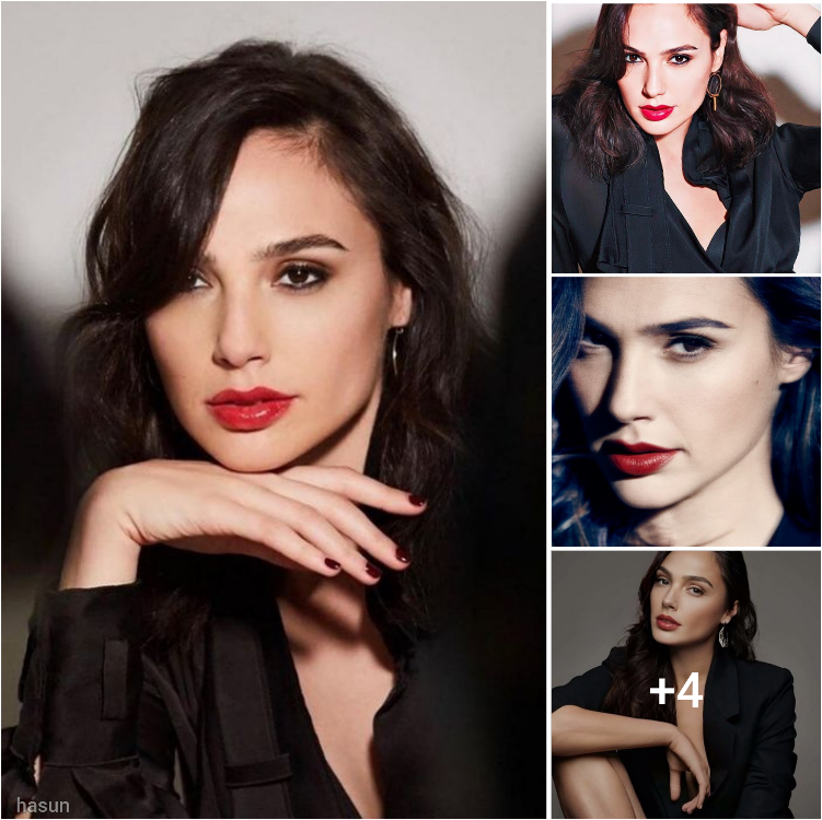 “Unleash Your Inner Wonder Woman: Rock a Black Suit and Bold Crimson Lipstick”
